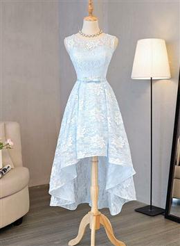 Picture of Lovely Light Blue High Low Party Dresses , Cute Formal Dresses